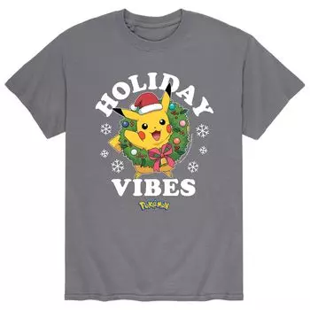 Мужская футболка Pokemon Holiday Vibes Licensed Character