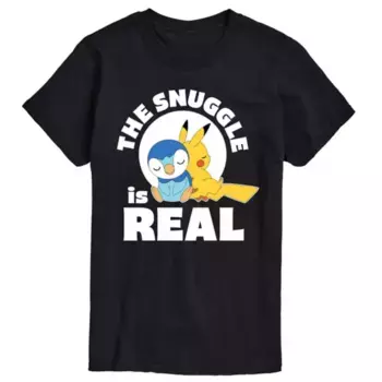 Мужская футболка Pokemon "Обнимашки с Пикачу" Licensed Character, черный