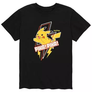 Мужская футболка Pokemon Pika Pika Licensed Character