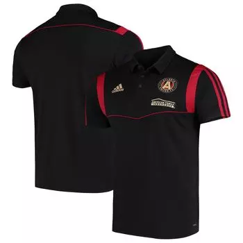 Мужская футболка-поло adidas Black Atlanta United FC 2019 Coaches climalite