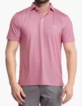 Мужская футболка-поло Birddogs, цвет Peach Blossom Red