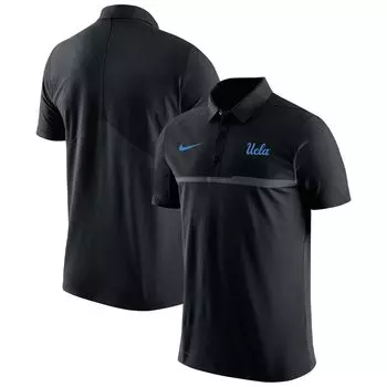 Мужская футболка-поло черного цвета UCLA Bruins 2023 Coach Performance Nike