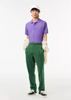 Мужская футболка-поло classic fit l.12.12 фиолетового цвета Lacoste