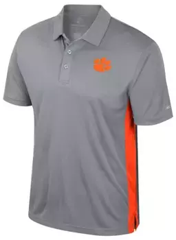 Мужская футболка-поло Colosseum Clemson Tigers Heather Grey