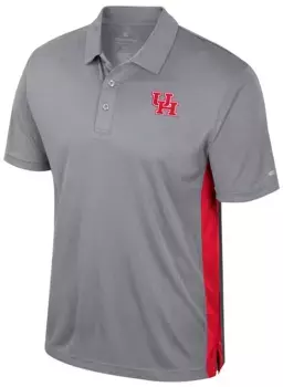 Мужская футболка-поло Colosseum Houston Cougars Heather Grey