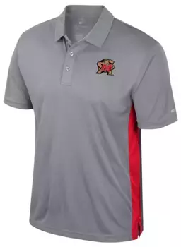 Мужская футболка-поло Colosseum Maryland Terrapins Heather Grey