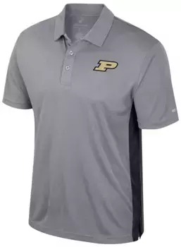 Мужская футболка-поло Colosseum Purdue Boilermakers Heather Grey