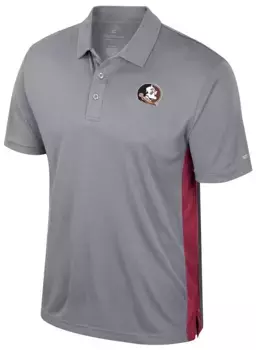 Мужская футболка-поло Colosseum Seminoles Heather Grey из штата Флорида