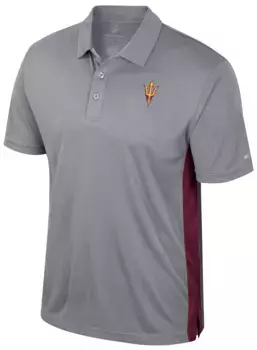 Мужская футболка-поло Colosseum State Arizona Sun Devils Heather Grey