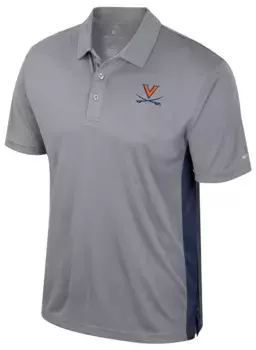 Мужская футболка-поло Colosseum Virginia Cavaliers Heather Grey