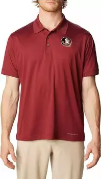 Мужская футболка-поло Columbia State Seminoles Garnet Tamiami Performance