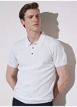 Мужская футболка-поло цвета экрю BBSP23MKL001 Brooks Brothers, экрю