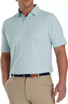 Мужская футболка-поло для гольфа FootJoy из фактурного эластичного твида