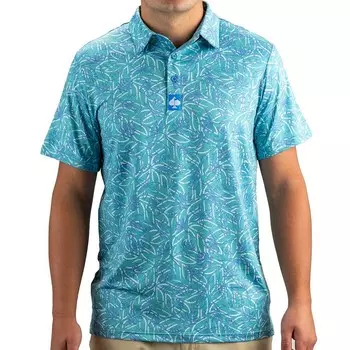 Мужская футболка-поло для гольфа Pins and Aces, цвет Blue Munsell