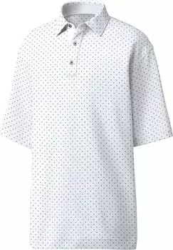 Мужская футболка-поло для гольфа с принтом FootJoy Lisle Diamond, белый/темно-синий