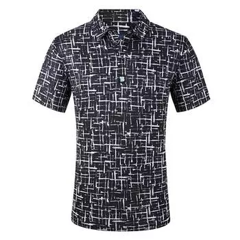 Мужская футболка-поло для гольфа Tom Baine Performance, эластичная в четыре стороны, черный