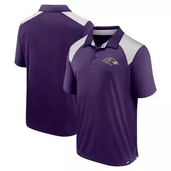 Мужская футболка-поло Fanatics Purple Baltimore Ravens Primary Fanatics Brands - White Label, цвет Rav Purple