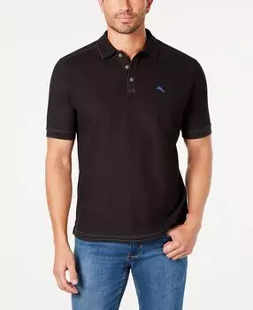 Мужская футболка-поло islandzone® pique emfielder 2.0 polo Tommy Bahama, черный