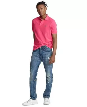 Мужская футболка-поло классического кроя из сетчатой ткани Polo Ralph Lauren