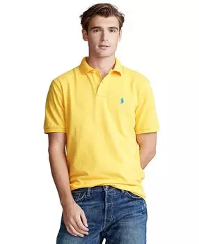Мужская футболка-поло классического кроя из сетчатой ткани Polo Ralph Lauren, мульти