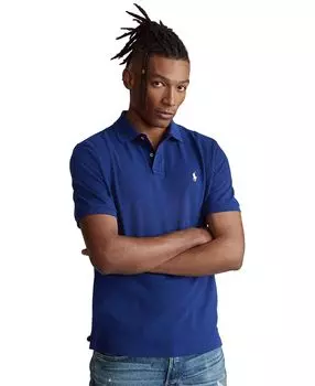 Мужская футболка-поло классического кроя из сетчатой ткани Polo Ralph Lauren, мульти