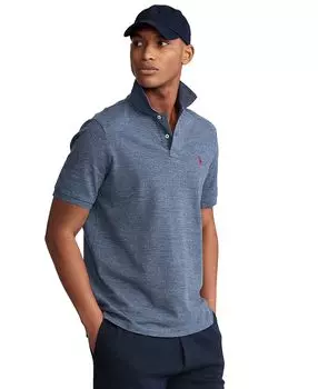Мужская футболка-поло классического кроя из сетчатой ткани Polo Ralph Lauren, мульти