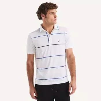 Мужская футболка-поло классического кроя Nautica Navtech, цвет bright white