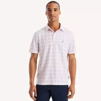 Мужская футболка-поло Nautica Navtech Classic Fit Printed Golf Polo, цвет cradle pink