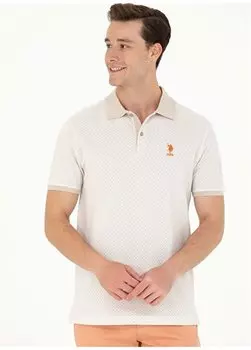 Мужская футболка Polo Neck Stone UDINE U.S. Polo Assn., серый