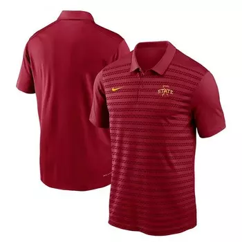 Мужская футболка-поло Nike Cardinal Iowa State Cyclones 2024 Sideline Victory Coaches Performance, цвет Isu Red