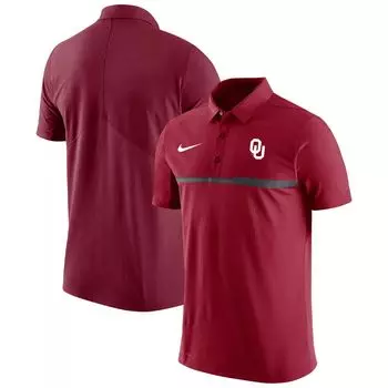 Мужская футболка-поло Nike Crimson Oklahomaooners Coaches Performance