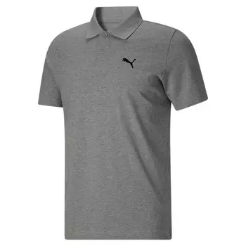 Мужская футболка-поло PUMA Essential, цвет Medium Gray Heather