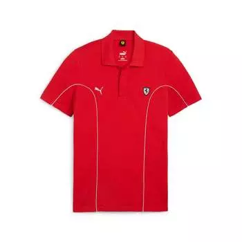 Мужская футболка-поло PUMA Scuderia Ferrari Style Motorsport, цвет rosso corsa