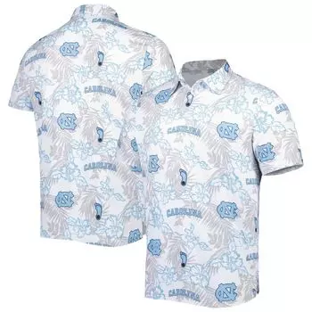 Мужская футболка-поло Reyn Spooner белого цвета North Carolina Tar Heels Performance