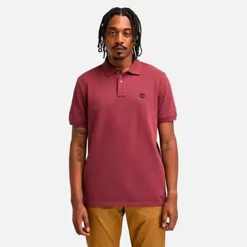 Мужская футболка-поло с короткими рукавами Oyster River Chest Logo Timberland, цвет tawny port