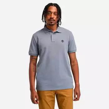Мужская футболка-поло с короткими рукавами Oyster River Chest Logo Timberland, цвет folkstone grey