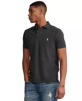 Мужская футболка-поло slim fit из сетчатой ткани на заказ Polo Ralph Lauren, мульти