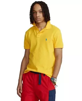 Мужская футболка-поло slim fit из сетчатой ткани на заказ Polo Ralph Lauren, мульти