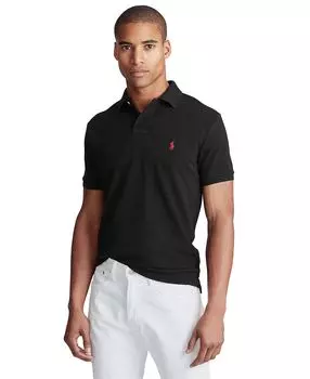 Мужская футболка-поло slim fit из сетчатой ткани на заказ Polo Ralph Lauren, мульти