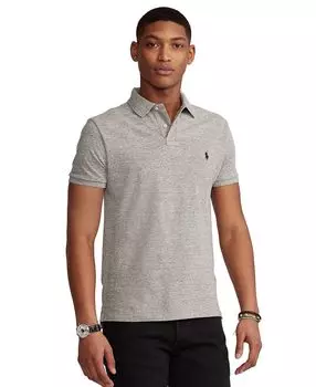 Мужская футболка-поло slim fit из сетчатой ткани на заказ Polo Ralph Lauren, мульти