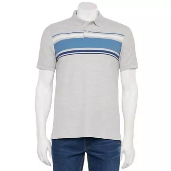 Мужская футболка-поло Sonoma Goods For Life из пике, цвет Patrick Grey Blue