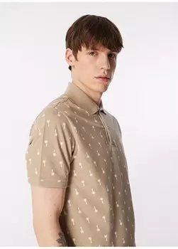 Мужская футболка-поло стандартного кроя светло-хаки GIRONA U.S. Polo Assn., светлый хаки