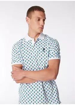 Мужская футболка-поло стандартного кроя темно-синего цвета АЛИКАНТЕ U.S. Polo Assn., темно-синий