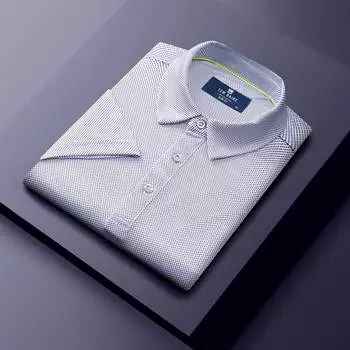 Мужская футболка-поло Tom Baine с геометрическим принтом и растяжкой в четыре стороны для гольфа, белый