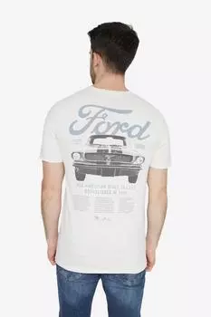 Мужская футболка «Построена навечно» Mustang, бежевый