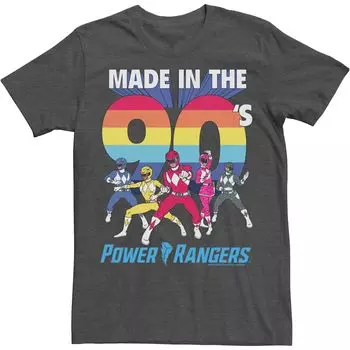 Мужская футболка Power Rangers, групповая фотография, сделанная в 90-х Licensed Character
