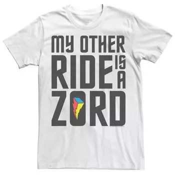 Мужская футболка Power Rangers My Other Ride Is Zord Licensed Character