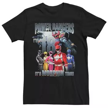 Мужская футболка Power Rangers на 18-летие Morphin Time Licensed Character
