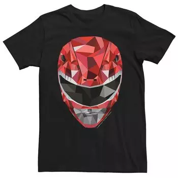 Мужская футболка Power Rangers Red Ranger из полиэстера с портретом Licensed Character