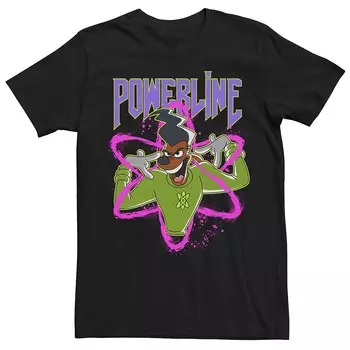 Мужская футболка Powerline Disney's A Goofy Movie Licensed Character, черный